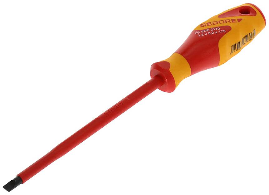 Wkrętak płaski Gedore VDE 2170 8 1612301 Szerokość klingi: 8 mm Długość końcówki: 175 mm - obrazek 1