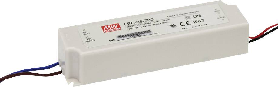 MEAN WELL LPC-35-1050 Sterownik LED Stałonaprądowy 31.5 W 1.05 A 9 - 30 V/DC nie nadaje się do ściemniania, Zabezpieczen - obrazek 1