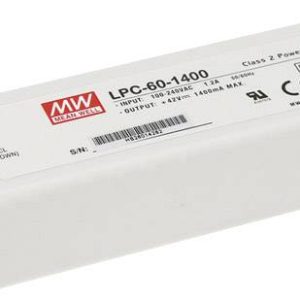 MEAN WELL LPC-60-1750 Sterownik LED Stałonaprądowy 59.5 W 1.75 A 9 – 34 V/DC nie nadaje się do ściemniania, Zabezpieczen MEAN WELL LPC-60-1750 Sterownik LED Stałonaprądowy 59.5 W 1.75 A 9 – 34 V/DC nie nadaje się do ściemniania, Zabezpieczen