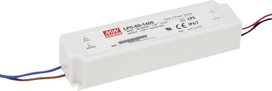 MEAN WELL LPC-60-1750 Sterownik LED Stałonaprądowy 59.5 W 1.75 A 9 - 34 V/DC nie nadaje się do ściemniania, Zabezpieczen - obrazek 1