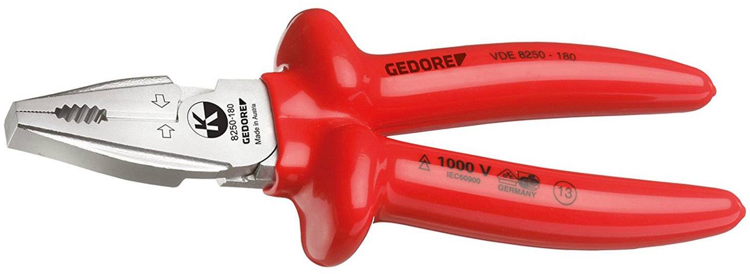 Kombinerki Gedore VDE 8250-200 6720250, 200 mm, 64 HRC, VDE - obrazek 1