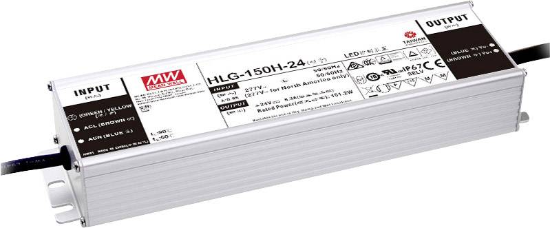 MEAN WELL HLG-150H-36A Sterownik LED, Transformator LED Stałonapięciowy, Stałonaprądowy 151 W 4.2 A 36 V/DC Układ PFC, Z - obrazek 1