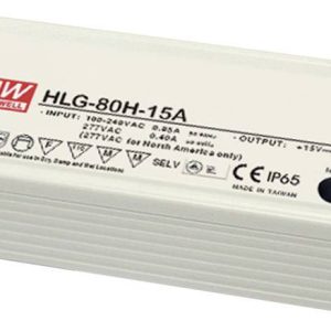 Zasilacz impulsowy LED do zastosowań wewnątrz i na zewnątrz MEAN WELL HLG-80H-12, N/A Zasilacz impulsowy LED do zastosowań wewnątrz i na zewnątrz MEAN WELL HLG-80H-12, N/A
