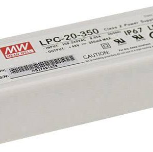 MEAN WELL LPC-20-350 Sterownik LED Stałonaprądowy 16.8 W 0.35 A 9 – 48 V/DC nie nadaje się do ściemniania, Zabezpieczeni MEAN WELL LPC-20-350 Sterownik LED Stałonaprądowy 16.8 W 0.35 A 9 – 48 V/DC nie nadaje się do ściemniania, Zabezpieczeni