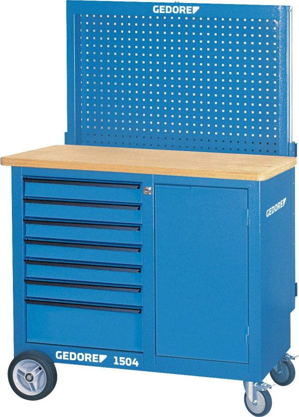 Gedore 6623990 Stół warsztatowy na kółkach (S x W x G) 1100 x 985 x 550 mm niebieski