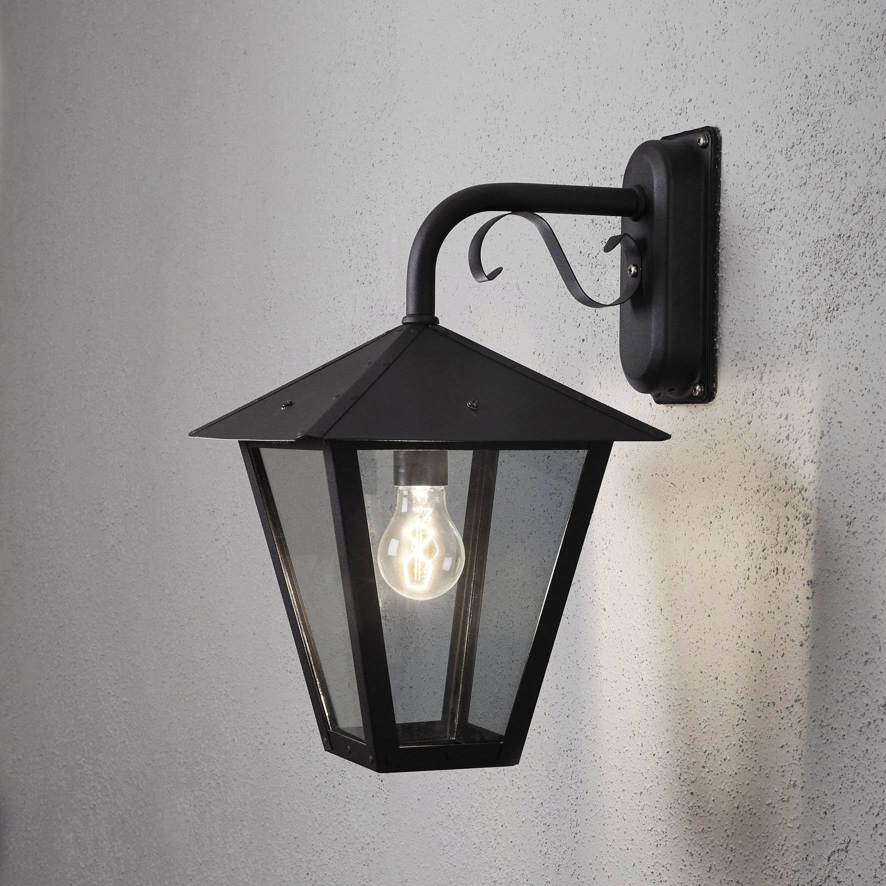 Zewnętrzna lampa ścienna Konstsmide Benu Down 435-750 100 W IP23 - obrazek 1