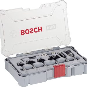 Zestaw frezów do krawędzi i krawędzi, chwyt 1/4 cala, 6 sztuk Bosch Accessories 2607017470 Zestaw frezów do krawędzi i krawędzi, chwyt 1/4 cala, 6 sztuk Bosch Accessories 2607017470