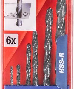 kwb 423140 HSS Zestaw wierteł krętych do metalu 6 szt. 2 mm, 3 mm, 4 mm, 5 mm, 6 mm, 8 mm DIN 338 uchwyt prosty 1 szt.