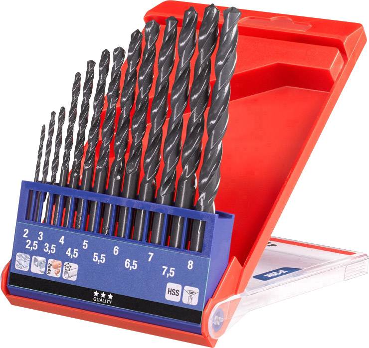 kwb 424140 HSS Zestaw wierteł krętych do metalu 13 szt. 2 mm, 2.5 mm, 3 mm, 3.5 mm, 4 mm, 4.5 mm, 5 mm, 5.5 mm, 6 mm, 6. - obrazek 1