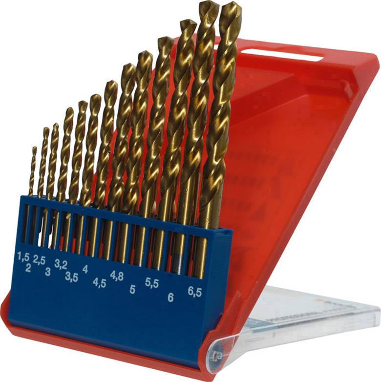 kwb 427140 HSS Zestaw wierteł krętych do metalu 13 szt. 1.5 mm, 2 mm, 2.5 mm, 3 mm, 3.2 mm, 3.5 mm, 4 mm, 4.2 mm, 4.5 mm - obrazek 1