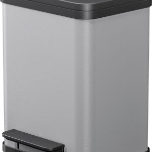 Hailo Öko duo plus M 6222200 Kosz na śmieci 18 l blacha stalowa (D x S x W) 320 x 320 x 430 mm jasnoszary Mechanizm z pe Hailo Öko duo plus M 6222200 Kosz na śmieci 18 l blacha stalowa (D x S x W) 320 x 320 x 430 mm jasnoszary Mechanizm z pe