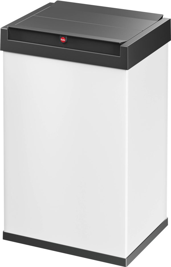 Hailo Big-Box Swing L 8401310 Kosz na śmieci 35 l blacha stalowa (D x S x W) 340 x 339 x 545 mm biały, czarny Samozamyka