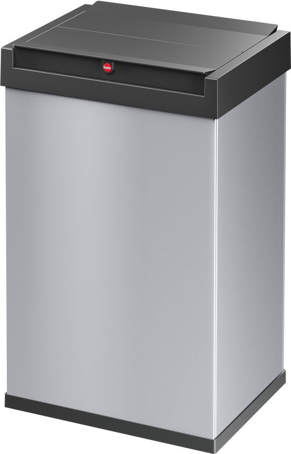 Hailo Big-Box Swing L 8401210 Kosz na śmieci 35 l blacha stalowa (D x S x W) 340 x 339 x 545 mm srebrny, czarny Samozamy