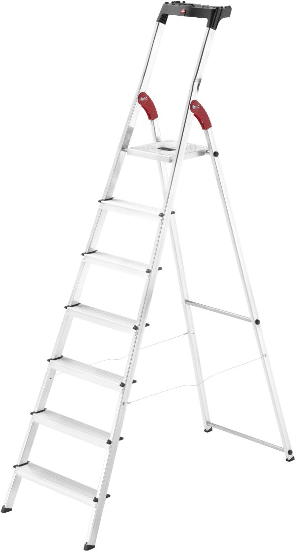 Hailo L60 StandardLine 8160-707 aluminium Drabina składana ze stopniem zaw. wkładkę na narzędzia Maksymalna wysokość rob