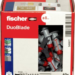 Fischer 545677 DUOBLADE LD Kołek do płyty G-K 44 mm 40 szt. Fischer 545677 DUOBLADE LD Kołek do płyty G-K 44 mm 40 szt.