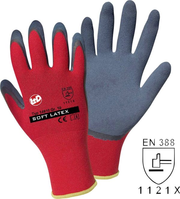 Leipold Doehle 14910-11 Soft Latex Polyester Rękawice robocze Rozmiar rękawic: 11 EN 388:2016 CAT II 1 szt.