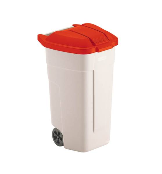 Rubbermaid 8713631023141 Kosz do recyklingu 100 l (S x W x G) 510 x 850 x 530 mm czerwony N/A 1 szt.