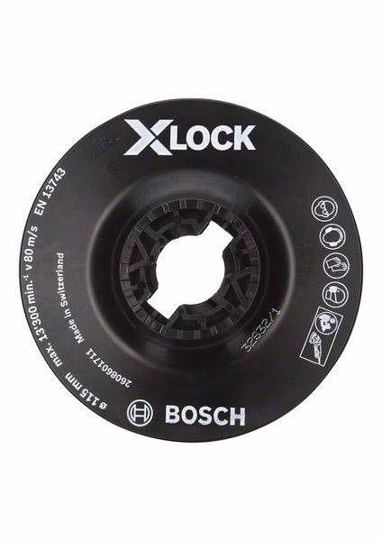 Tarcza nośna X-LOCK, miękka, 115 mm Bosch Accessories 2608601711 - obrazek 1