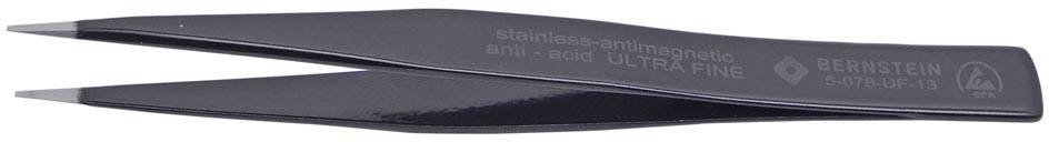 Pęseta precyzyjna BERNSTEIN Tools for Electronics 5-078-UF-13 130 mm - obrazek 1