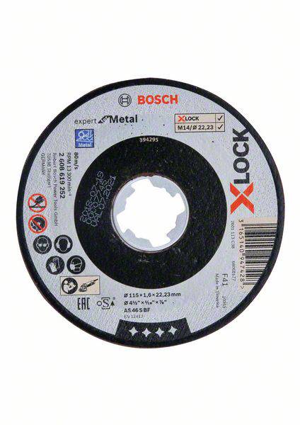Tarcza tnąca prosta Bosch Accessories Bosch Best for Metal - Schneidscheibe - für Metall 2608619252 115 mm 1 szt. - obrazek 1