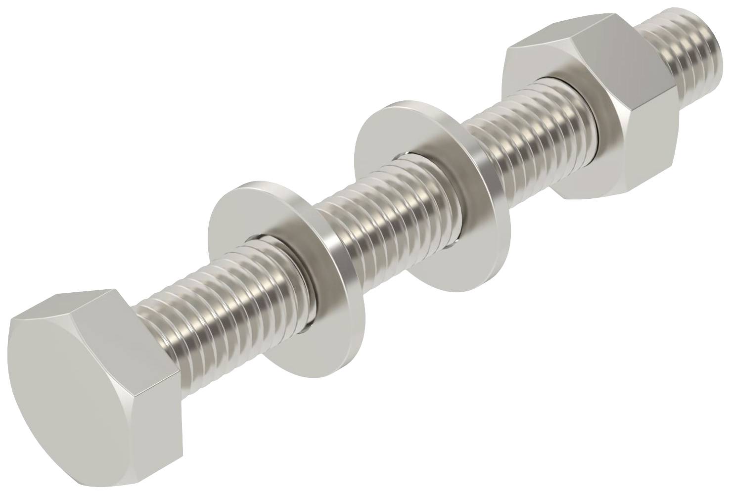 Śruba z łbem sześciokątnym OBO Bettermann 6418248 10 mm 80 mm 20 szt. - obrazek 1