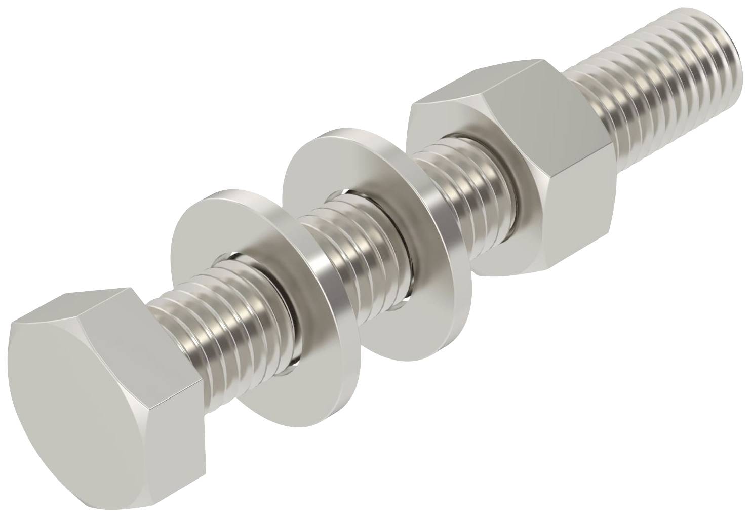 Śruba z łbem sześciokątnym OBO Bettermann 6418279 12 mm 80 mm 20 szt. - obrazek 1
