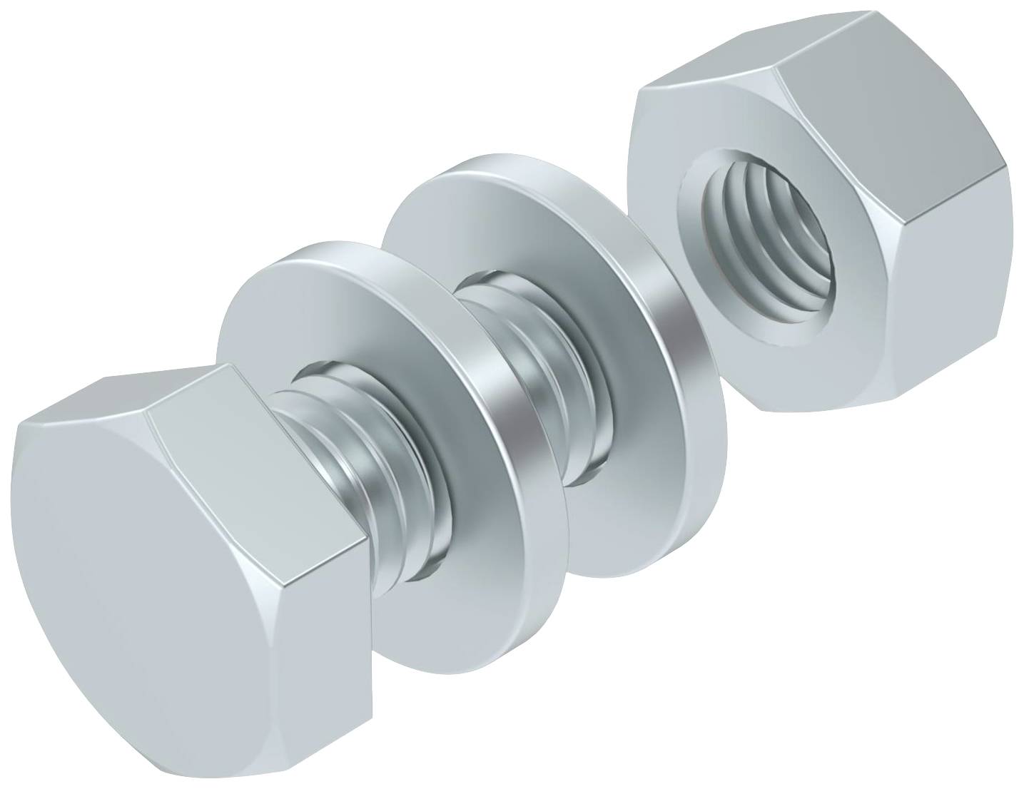 Śruba z łbem sześciokątnym OBO Bettermann 3156494 6 mm 12 mm 100 szt. - obrazek 1