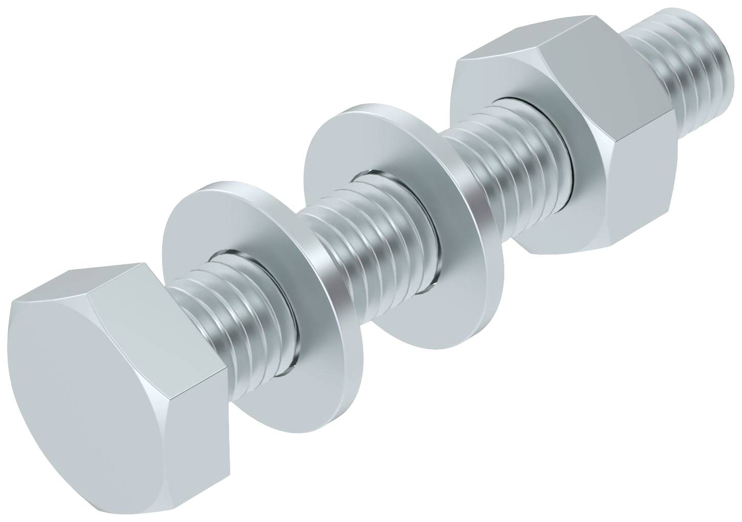 Śruba z łbem sześciokątnym OBO Bettermann 6408516 10 mm 60 mm 20 szt. - obrazek 1