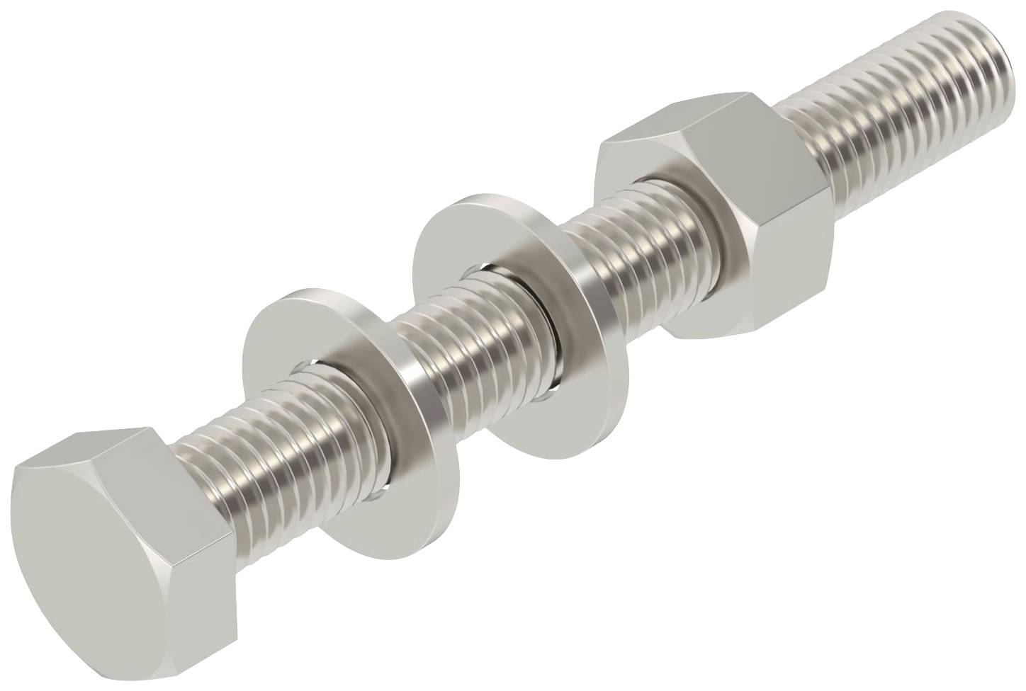 Śruba z łbem sześciokątnym OBO Bettermann 6418368 10 mm 100 mm 20 szt. - obrazek 1
