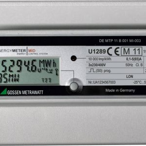 Gossen Metrawatt U1289-V014 U1289-V014 Licznik prądu trójfazowy cyfrowy 65 A Zezwolenie MID: tak 1 szt. Gossen Metrawatt U1289-V014 U1289-V014 Licznik prądu trójfazowy cyfrowy 65 A Zezwolenie MID: tak 1 szt.