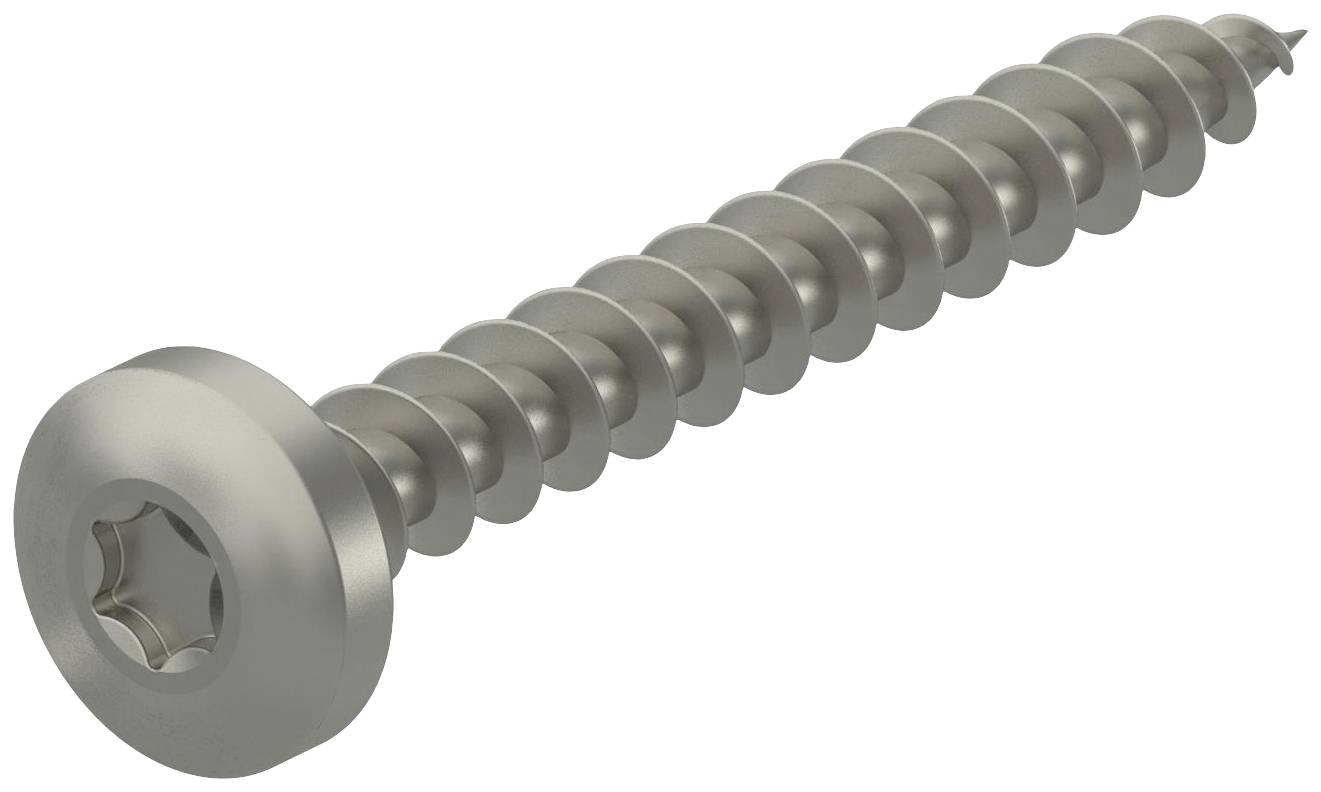 OBO Bettermann 3191018 OTSP 4,5x40 A4 Wkręt z łbem płaskim 4.5 mm 40 mm sześciokąt stal nierdzewna 100 szt. - obrazek 1