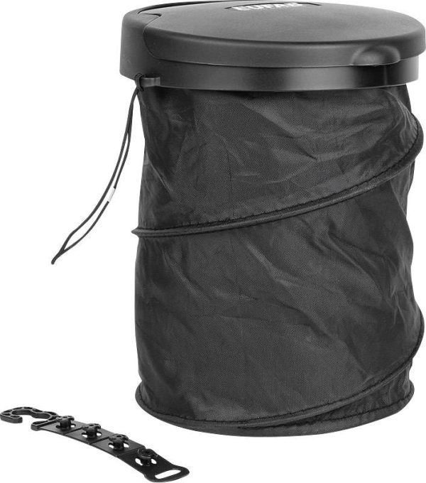 Eufab Garbage bucket foldable 17526 Kosz na śmieci 4 l (Ø x W) 160 mm x 205 mm czarny 1 szt.