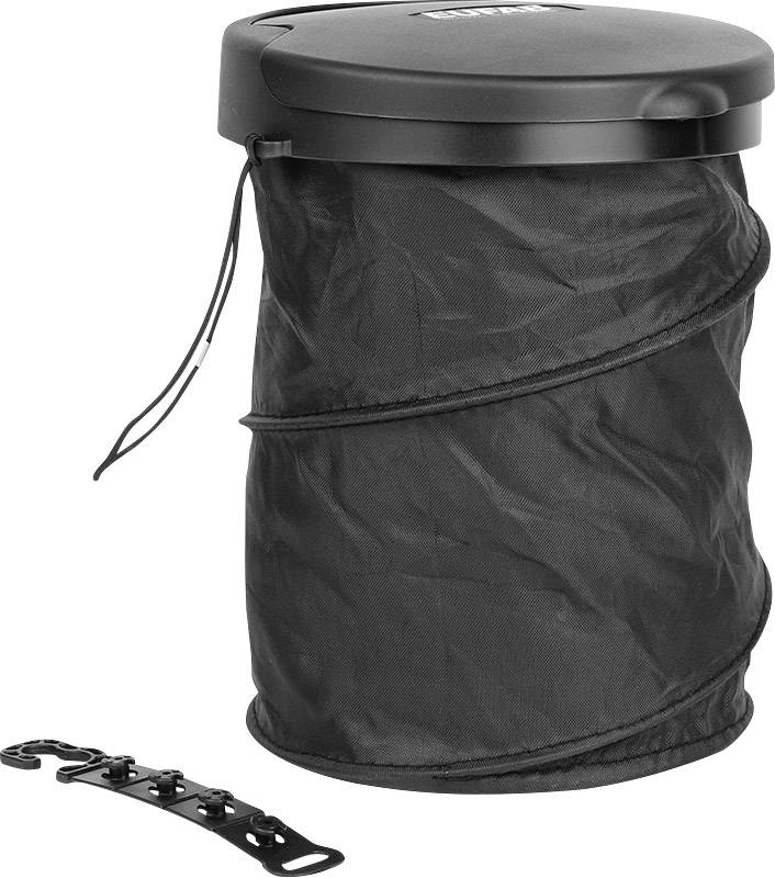 Eufab Garbage bucket foldable 17526 Kosz na śmieci 4 l (Ø x W) 160 mm x 205 mm czarny 1 szt. - obrazek 1