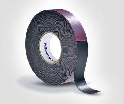 Taśma klejąca HellermannTyton 711-10200 HTAPE-POWER600-19×6.7-NR-BK (6.7) (D x S) 6.7 m x 19 mm 6.7 m 1 szt.