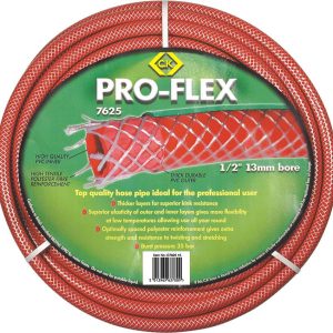 C.K G762550 Pro-Flex Wąż ogrodowy Ø wewnętrzna węża=13 mm 50 m 1/2 cala 1 szt. czerwony C.K G762550 Pro-Flex Wąż ogrodowy Ø wewnętrzna węża=13 mm 50 m 1/2 cala 1 szt. czerwony
