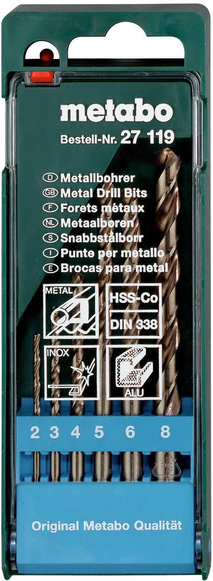 Metabo 627119000 Zestaw wierteł krętych do metalu 6 szt. 2 mm, 3 mm, 4 mm, 5 mm, 6 mm, 8 mm 1 szt. - obrazek 1