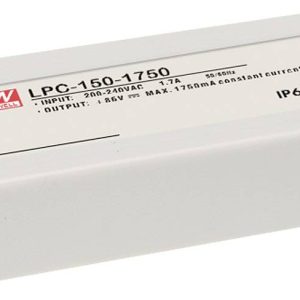 MEAN WELL LPC-150-2450 Sterownik LED Stałonaprądowy 152 W 2.45 A 31 – 62 V/DC nie nadaje się do ściemniania, Zabezpiecze MEAN WELL LPC-150-2450 Sterownik LED Stałonaprądowy 152 W 2.45 A 31 – 62 V/DC nie nadaje się do ściemniania, Zabezpiecze