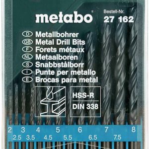 Metabo 627162000 627162000 HSS-R Wiertło kręte do metalu 13 szt. 2 mm, 2.5 mm, 3 mm, 3.5 mm, 4 mm, 4.5 mm, 5 mm, 5.5 mm, Metabo 627162000 627162000 HSS-R Wiertło kręte do metalu 13 szt. 2 mm, 2.5 mm, 3 mm, 3.5 mm, 4 mm, 4.5 mm, 5 mm, 5.5 mm,