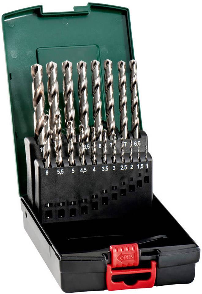 Metabo 627097000 Zestaw wierteł krętych do metalu 19 szt. 1 mm, 1.5 mm, 2 mm, 2.5 mm, 3 mm, 3.5 mm, 4 mm, 4.5 mm, 5 mm, - obrazek 1