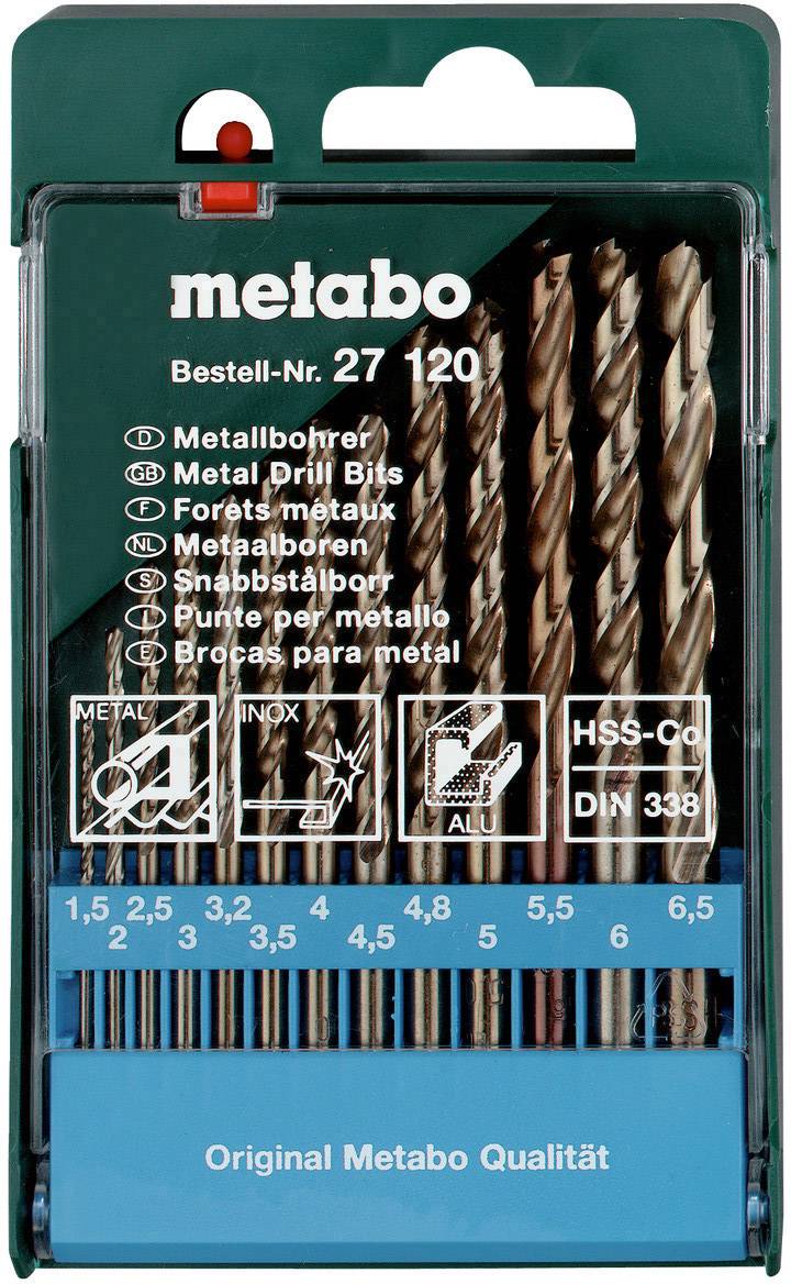 Metabo 627120000 Zestaw wierteł krętych do metalu 13 szt. 1.5 mm, 2 mm, 2.5 mm, 3 mm, 3.2 mm, 3.5 mm, 4 mm, 4.5 mm, 4.8 - obrazek 1