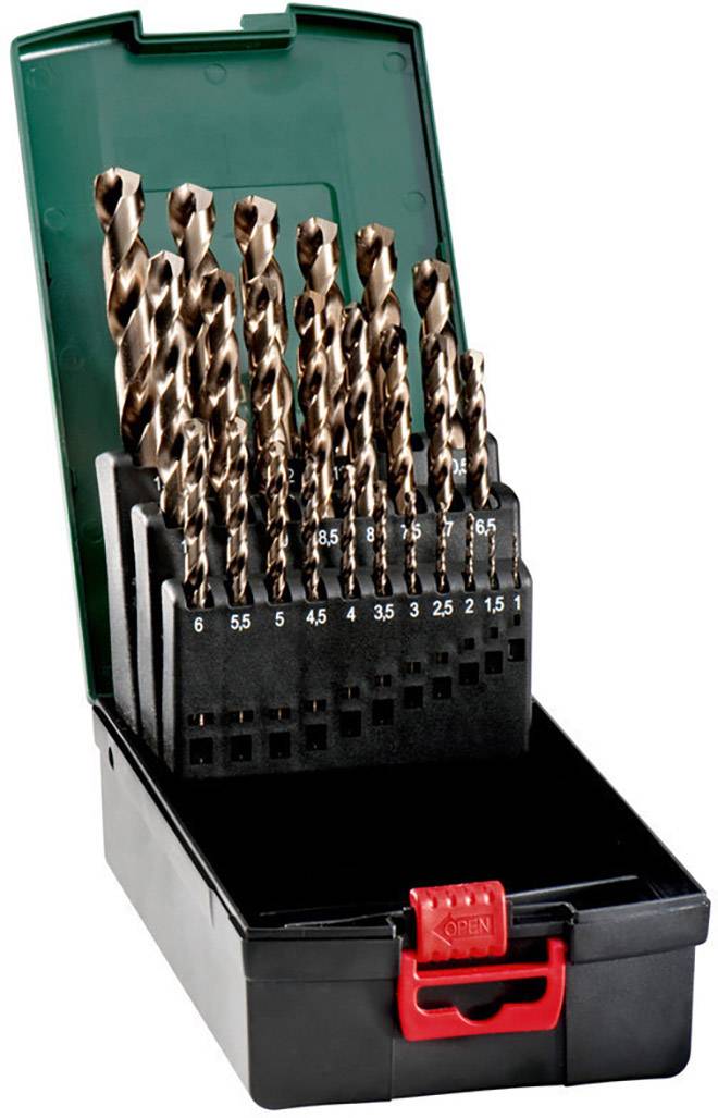 Metabo 627122000 Zestaw wierteł krętych do metalu 25 szt. 1 mm, 1.5 mm, 2 mm, 2.5 mm, 3 mm, 3.5 mm, 4 mm, 4.5 mm, 5 mm, - obrazek 1