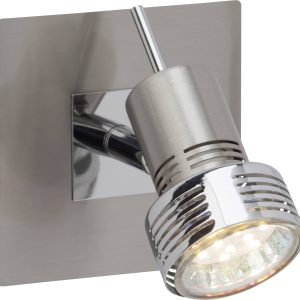 Reflektor ścienny LED Kassandra Brilliant Kassandra G34710/77, GU10, 300.00 lm, 3000 K, (D x S x W) 10 x 14 x 10 cm, chr