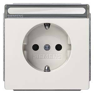 Siemens Osprzęt elektroinstalacyjny Gniazdo z uziemieniem Delta czerwony 5UB1856 1 szt. - obrazek 1