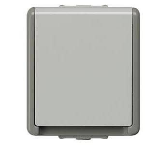 Siemens Osprzęt elektroinstalacyjny Gniazdo z uziemieniem Delta szary 5UB4717 1 szt. - obrazek 1