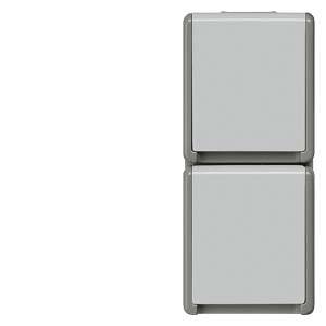 Siemens Osprzęt elektroinstalacyjny Gniazdo z uziemieniem Delta szary 5UB4724 1 szt. - obrazek 1