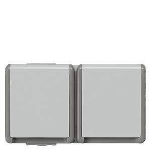 Siemens Osprzęt elektroinstalacyjny Gniazdo z uziemieniem Delta szary 5UB4725 1 szt. - obrazek 1