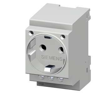 Siemens Osprzęt elektroinstalacyjny Gniazdo z uziemieniem Delta żółty 5TE6810 1 szt. - obrazek 1