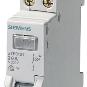 Przełącznik sterujący szary 20 A 2 NO Siemens 5TE8102 Przełącznik sterujący szary 20 A 2 NO Siemens 5TE8102