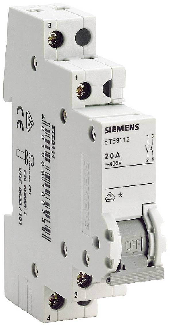 Wyłącznik szary 32 A 2 NO Siemens 5TE8212 - obrazek 1