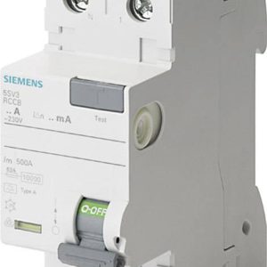 Wyłącznik różnicowoprądowy Siemens 5SV36166KL, 2 styki, 63 A, 0.3 A, 230 V Wyłącznik różnicowoprądowy Siemens 5SV36166KL, 2 styki, 63 A, 0.3 A, 230 V